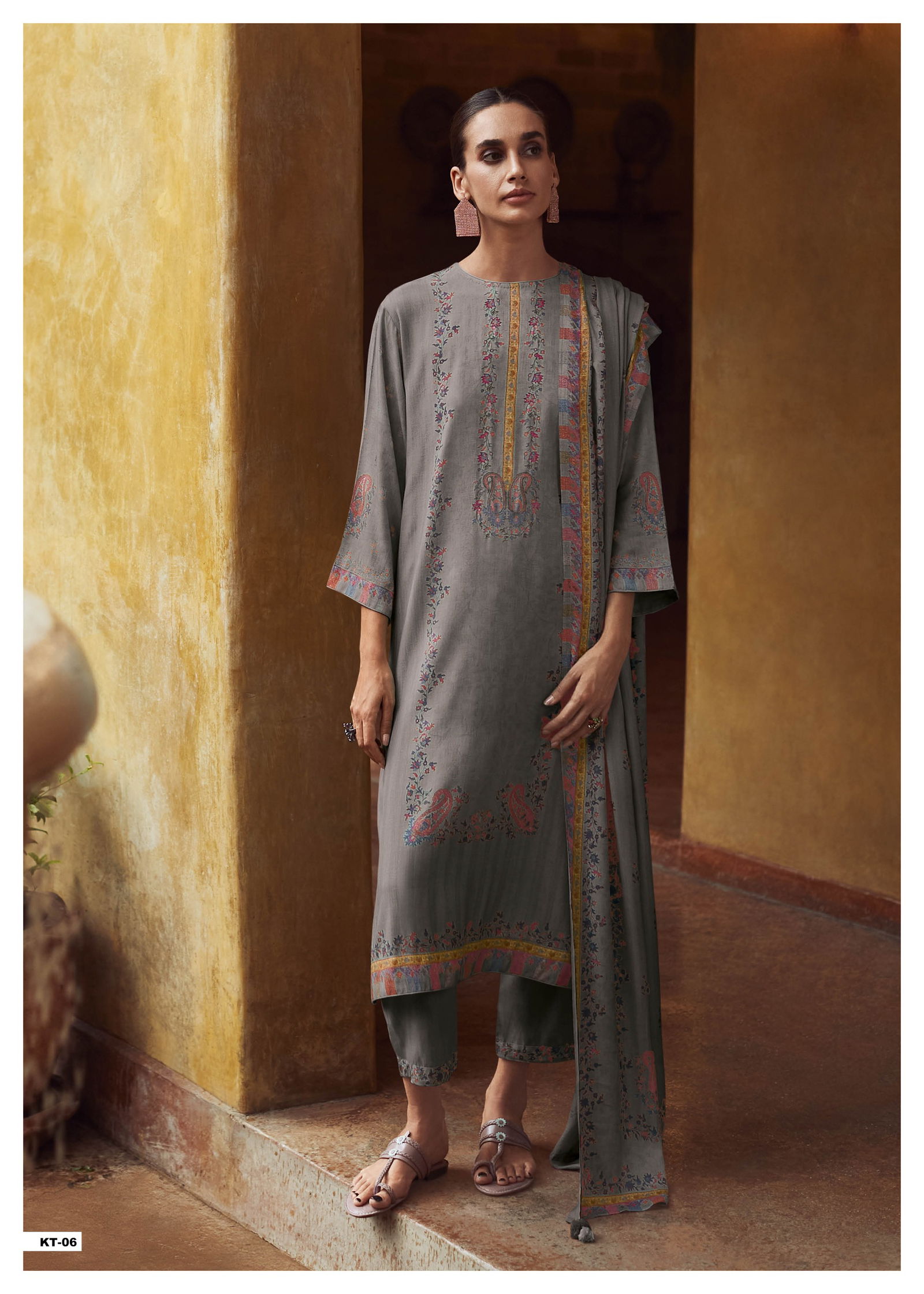 Kriti By Varsha Cotton Printed Embroidery Salwar Suits Wholesalers In Delhi
